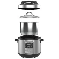 Espressions Smart Pressure Cooker / Multicooker / Slowcooker - 5.7 Liter - EP6000 -Keukenbenodigdheden Winkel SmartPressureCooker57LexplodedviewLR 61a0f5ece41677.46431295