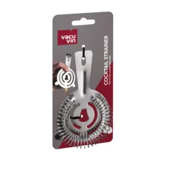 Vacu Vin Cocktail Zeef - Zilver - ø 9.5 Cm -Keukenbenodigdheden Winkel VV CocktailStrainer Packshot VV9