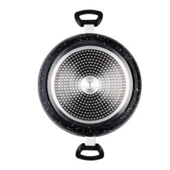 Westinghouse Hapjespan Black Marble - ø 28 Cm / 4.5 Liter - Standaard Anti-aanbaklaag 15 Westinghouse Hapjespan Black Marble - ø 28 Cm / 4.5 Liter - Standaard Anti-aanbaklaag -Keukenbenodigdheden Winkel WCCC0009L28MBBWestinghouseLowCasserole4