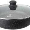 Westinghouse Hapjespan Marble - ø 32 Cm / 6 Liter - Standaard Anti-aanbaklaag -Keukenbenodigdheden Winkel WCCC0009L Low Casserole main rivet logo