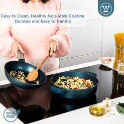 Westinghouse Hapjespan Performance - Bravery Blue - ø 28 Cm / 4.1 Liter - Standaard Anti-aanbaklaag -Keukenbenodigdheden Winkel WCCC0095L28BL 4