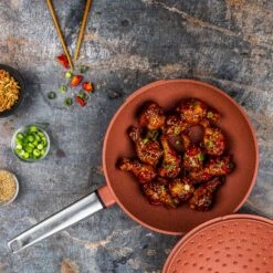 Westinghouse Wokpan Performance - Rebel Red - ø 28 Cm - Standaard Anti-aanbaklaag -Keukenbenodigdheden Winkel WCCW0095028OR 14