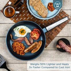 Westinghouse Koekenpan Performance - Bravery Blue - ø 28 Cm - Standaard Anti-aanbaklaag 14 Westinghouse Koekenpan Performance - Bravery Blue - ø 28 Cm - Standaard Anti-aanbaklaag -Keukenbenodigdheden Winkel WCFP0095024BL 2 1