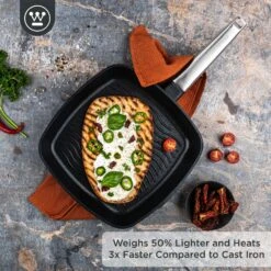 Westinghouse Grillpan Performance - Blissful Black - 28 X 28 Cm - Standaard Anti-aanbaklaag 18 Westinghouse Grillpan Performance - Blissful Black - 28 X 28 Cm - Standaard Anti-aanbaklaag -Keukenbenodigdheden Winkel WCFP0095G28BK 2