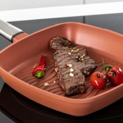 Westinghouse Grillpan Performance - Rebel Red - 28 X 28 Cm - Standaard Anti-aanbaklaag -Keukenbenodigdheden Winkel WCFP0095G28OR 8