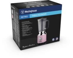 Westinghouse Blender Retro Collections - Roze - 1.5 Liter - WKBE221WH -Keukenbenodigdheden Winkel WKBE221PK 3D Box