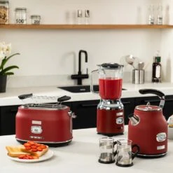 Westinghouse Blender Retro Collections - Cranberry Red - 1.5 Liter - WKBE221RD -Keukenbenodigdheden Winkel WKBE221RD Retro Table Blender 5