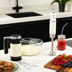 Westinghouse Staafmixer Retro Collections - 600 W - Vanilla White - WKHBS270WH -Keukenbenodigdheden Winkel WKHBS270WH Retro Hand Blender 5