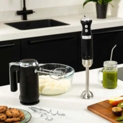 Westinghouse Handmixer Retro Collections - 6 Standen - Liquorice Black - WKHM250BK -Keukenbenodigdheden Winkel WKHM250BK Retro Hand Mixer 5 600x600 1