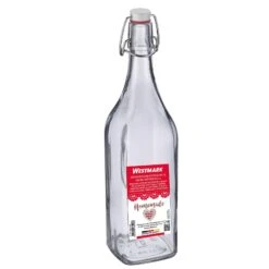 Westmark Beugelfles / Weckfles Vierkant - 1 Liter -Keukenbenodigdheden Winkel Westmark Beugelfles Vierkant 1liter 4