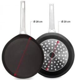 Valira Pannenkoekenpan Aire - ø 28 Cm - Standaard Anti-aanbaklaag 10 Valira Pannenkoekenpan Aire - ø 28 Cm - Standaard Anti-aanbaklaag -Keukenbenodigdheden Winkel crepepan2