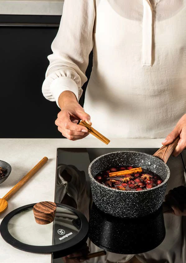 Westinghouse Steelpan Marble Wood - ø 20 Cm / 2.1 Liter 5 Westinghouse Steelpan Marble Wood - ø 20 Cm / 2.1 Liter - Afbeelding 3