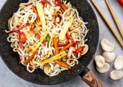 Westinghouse Wokpan Marble Wood - ø 30 Cm - Standaard Anti-aanbaklaag -Keukenbenodigdheden Winkel dsvsdc