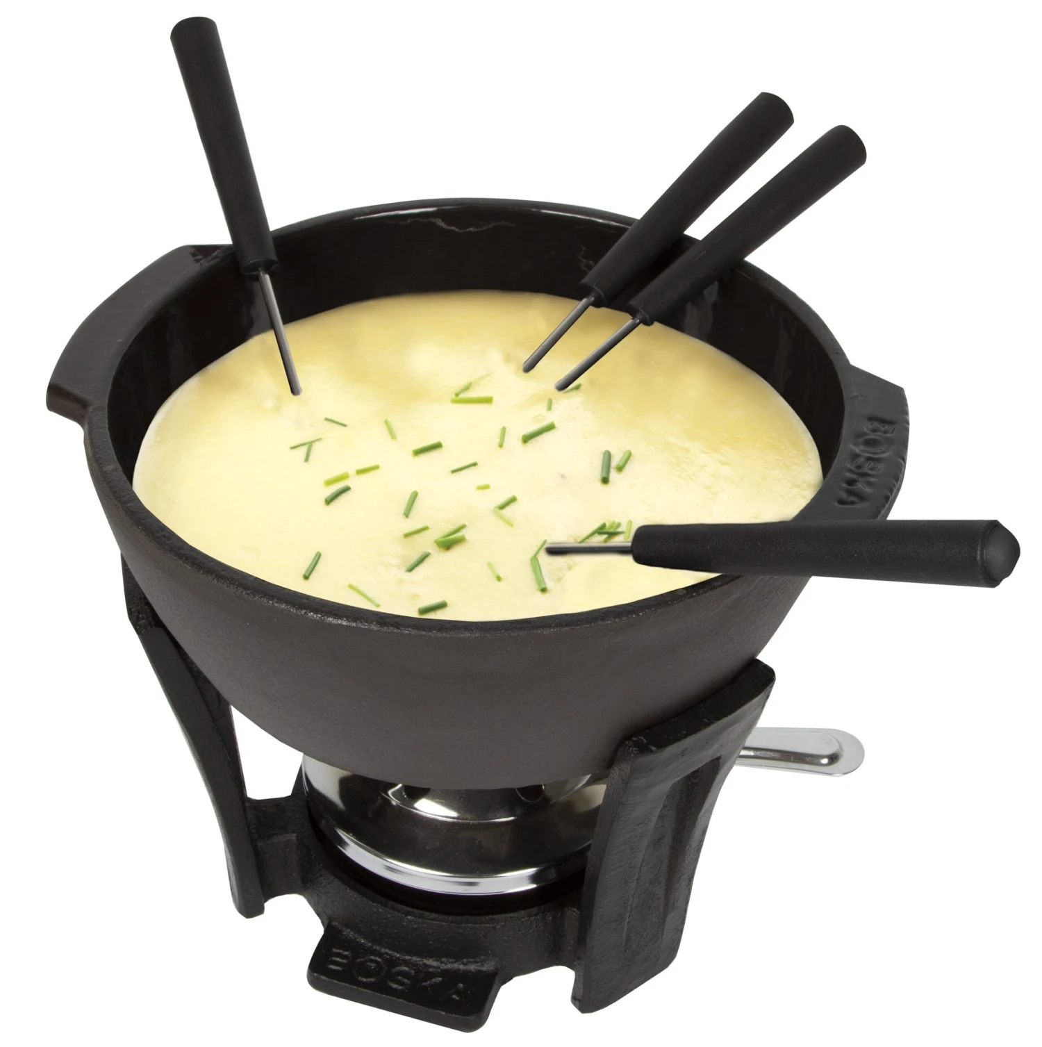 Boska Fondueset Party Pro - 4 Personen - Zwart - 900 Ml 3 Boska Fondueset Party Pro - 4 Personen - Zwart - 900 Ml