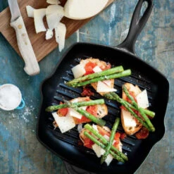 Le Creuset Grillpan Signature - Mat Zwart -26 X 26 Cm - Geëmailleerde Anti-aanbaklaag -Keukenbenodigdheden Winkel le creuset paistinpannu 1