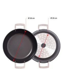 Valira Hapjespan Aire Mediterranean ø 28 Cm - Standaard Anti-aanbaklaag -Keukenbenodigdheden Winkel non stick mediterranean casserole aire induction 1