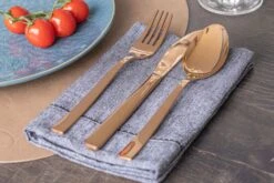 Sareva Bestekset - 16-delig / 4 Personen - Koper -Keukenbenodigdheden Winkel product 7 2