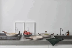 Sambonet Grillpan Rock 'n' Rose - Creme - 28 X 28 Cm - Standaard Anti-aanbaklaag -Keukenbenodigdheden Winkel sambonet rock n rose sfeer2 1