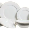 Studio Tavola Serviesset Wit / Goud - 18-delig / 6 Personen -Keukenbenodigdheden Winkel set 18delig 1 4 1