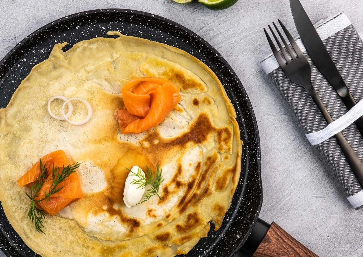 Westinghouse Pannenkoekenpan Marble Wood - ø 28 Cm 5 Westinghouse Pannenkoekenpan Marble Wood - ø 28 Cm - Afbeelding 3